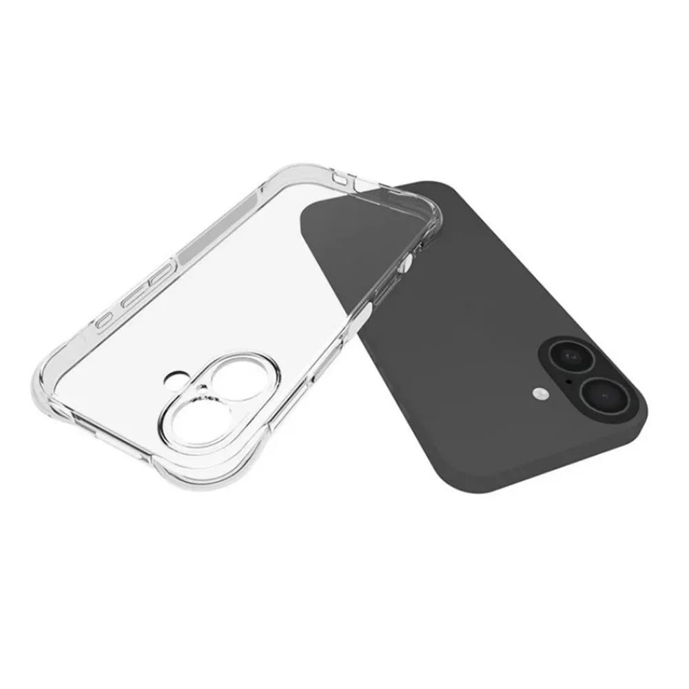 WANLONFENG TM Series For iPhone 17 Case 2.0mm Clear TPU Phone Back Cover - 2