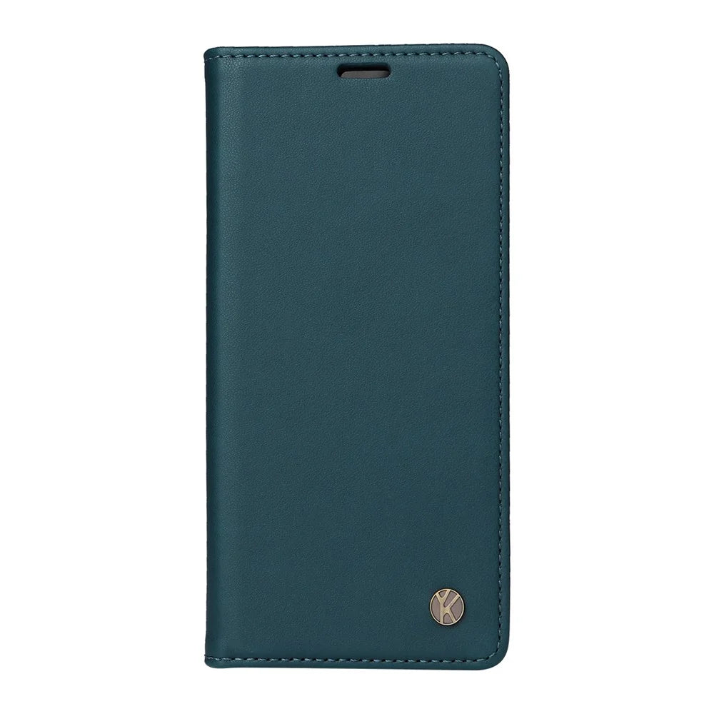 YIKATU For iPhone Air Phone Cases  Magnetic Closure PU Leather Mobile Cover - Green - 6