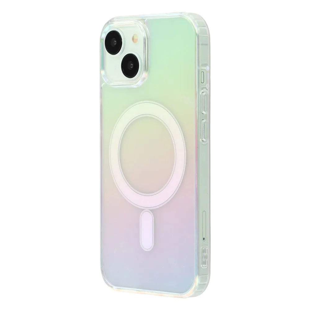 For iPhone 14 Slim Case Acrylic + TPU Gradient Phone Cover Compatible with MagSafe - 2