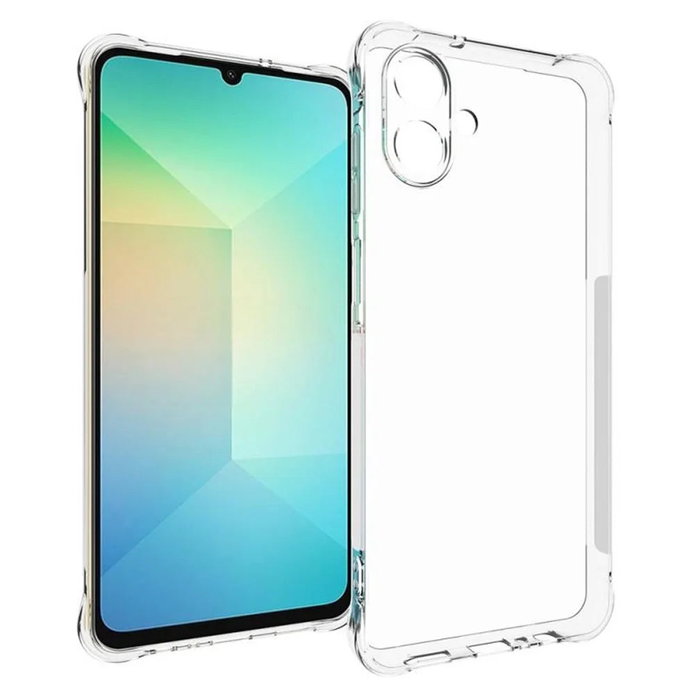 WANLONFENG For Samsung Galaxy A08 4G / A07 4G Case  WL Series 2.0mm TPU Phone Cover with Tempered Glass Film - Transparent - 2