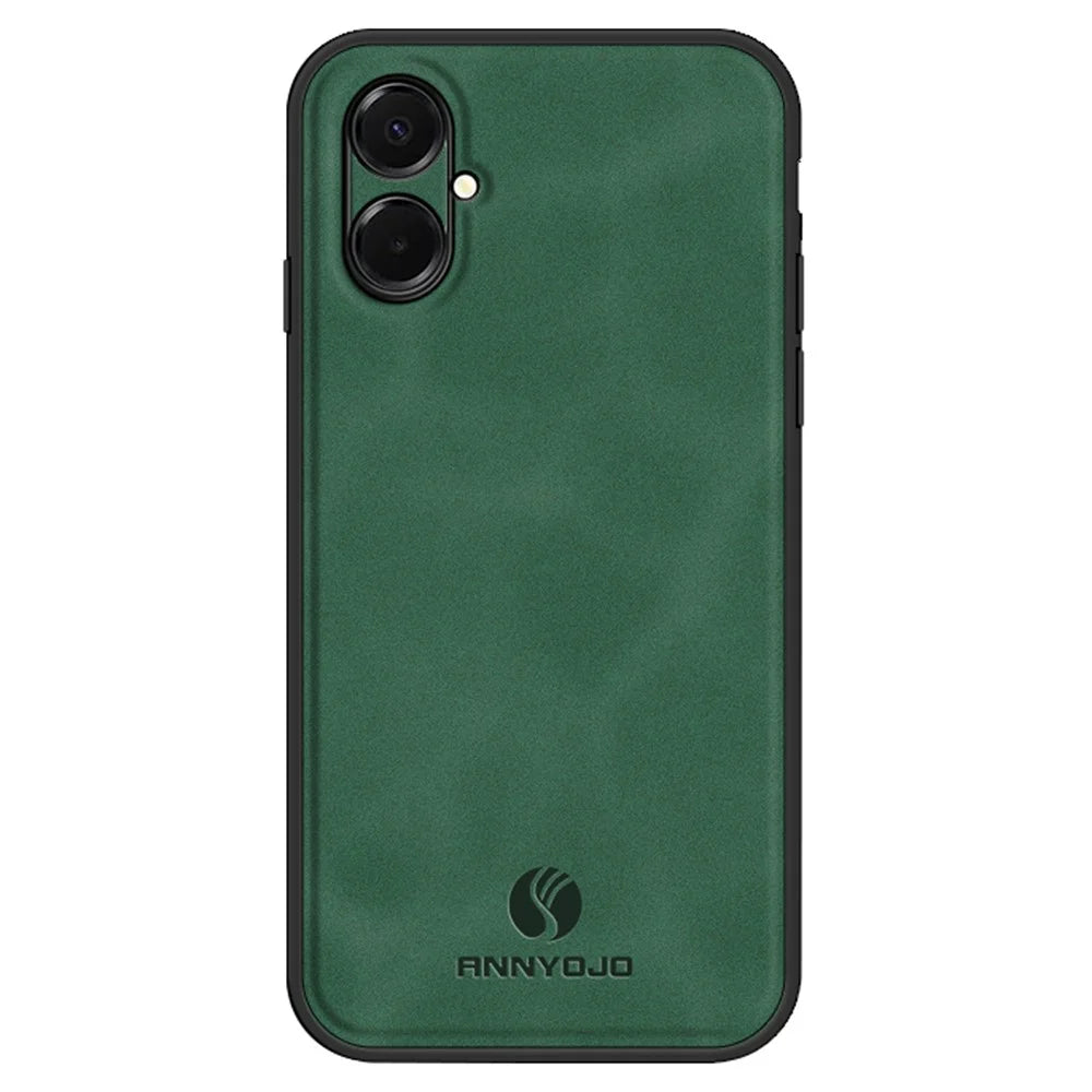ANNYOJO For Samsung Galaxy A08 5G / A08 4G / A07 4G Case PU Leather + PC + TPU Anti Drop Phone Back Cover - Green - 1