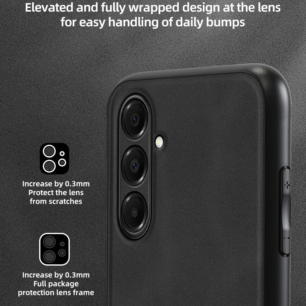 ANNYOJO For Samsung Galaxy A18 5G / A18 4G / A17 5G / A17 4G / A26 5G Case PU Leather + PC + TPU Anti Drop Phone Back Cover - Black - 2