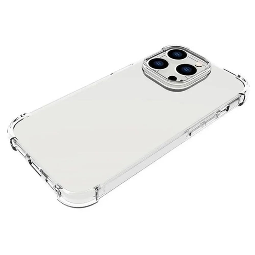 WANLONFENG For iPhone 12 Pro 6.1 inch Back Cover  TM Series 2.0mm Clear TPU Phone Case (Big Lens Hole) - Transparent - 3