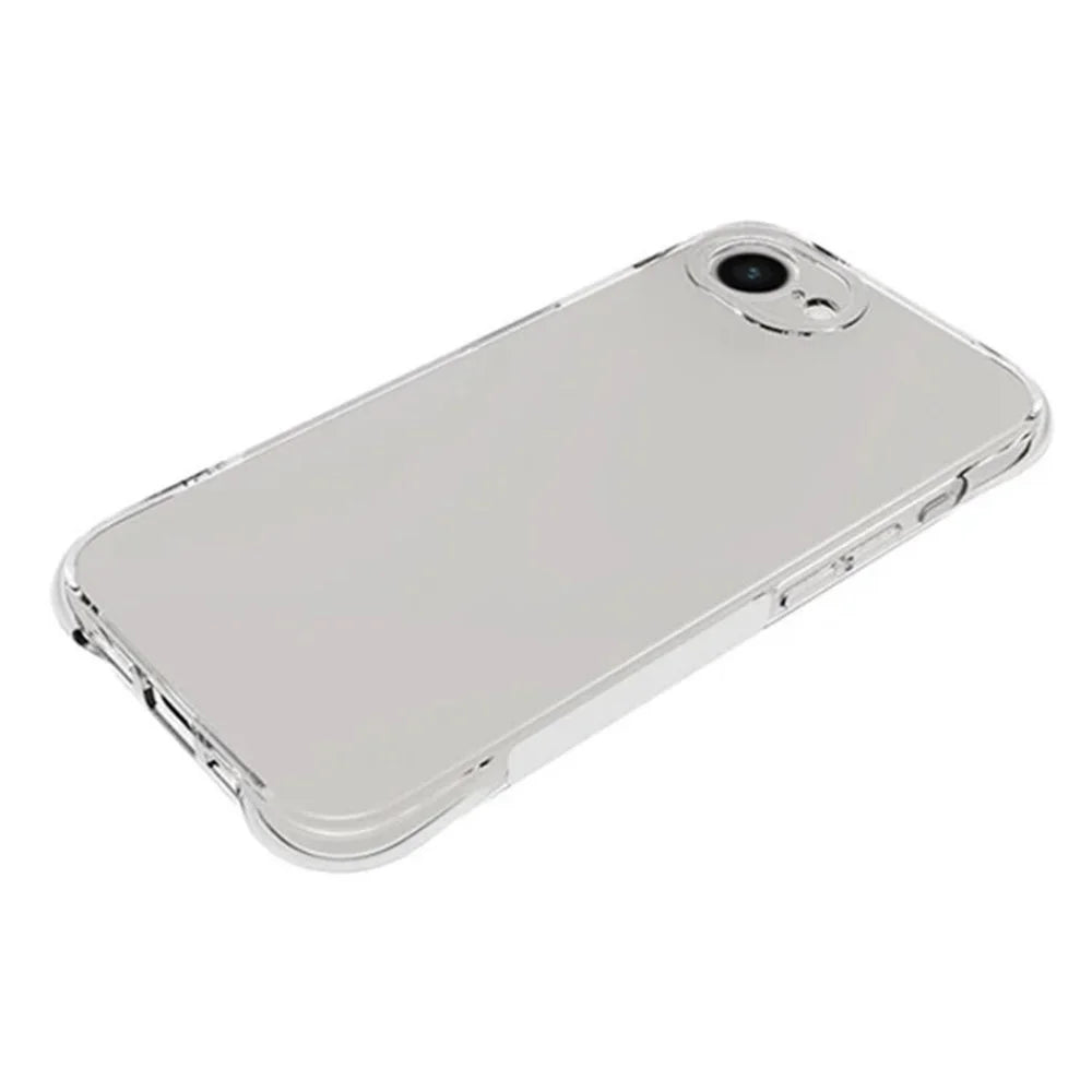 WANLONFENG For iPhone 17e / 16e Clear TPU Case  TM Series 2.0mm Phone Back Cover - Transparent - 2