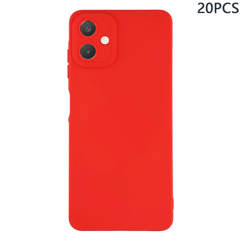Bulk Purchasing 20Pcs For Samsung Galaxy A06 4G Case Precise Cutouts 1.3mm TPU Matte Phone Cover - Red - 1