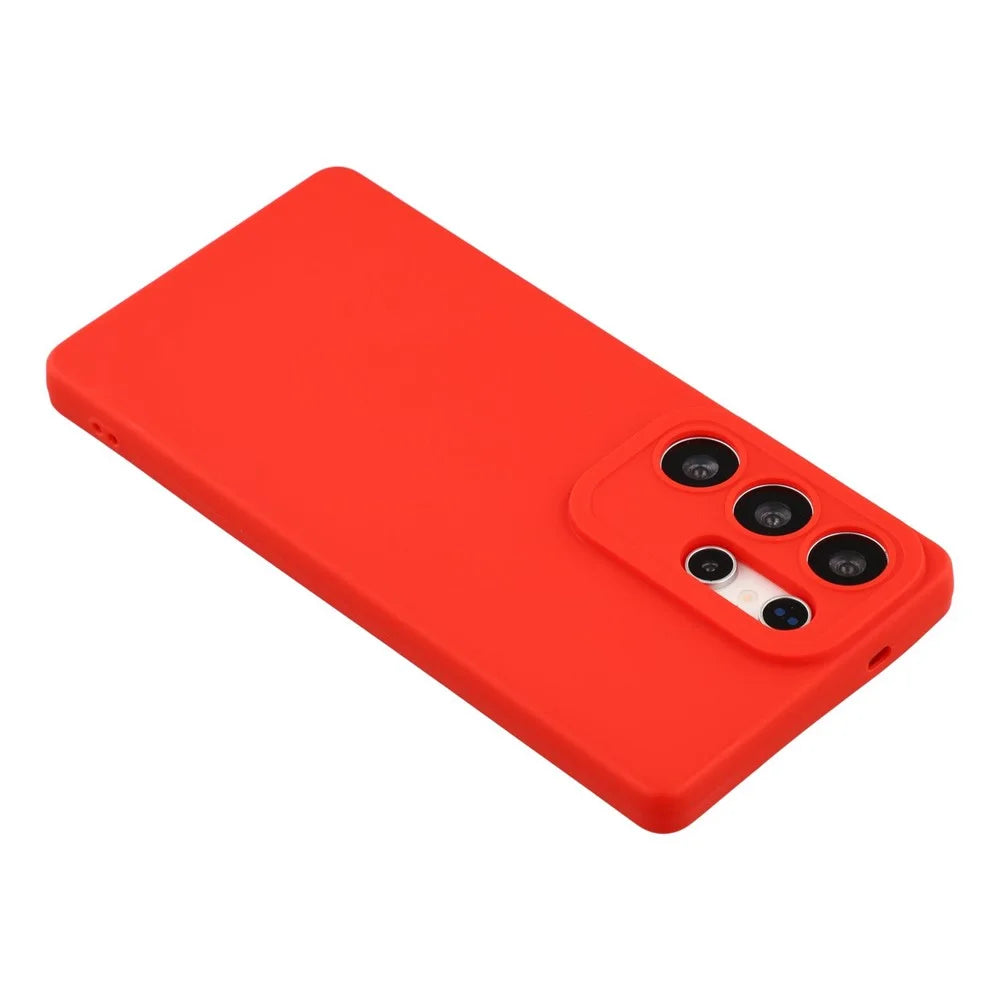 Bulk Purchasing 20Pcs For Samsung Galaxy S24 Ultra Case Precise Cutouts 1.3mm TPU Matte Phone Cover - Red - 4