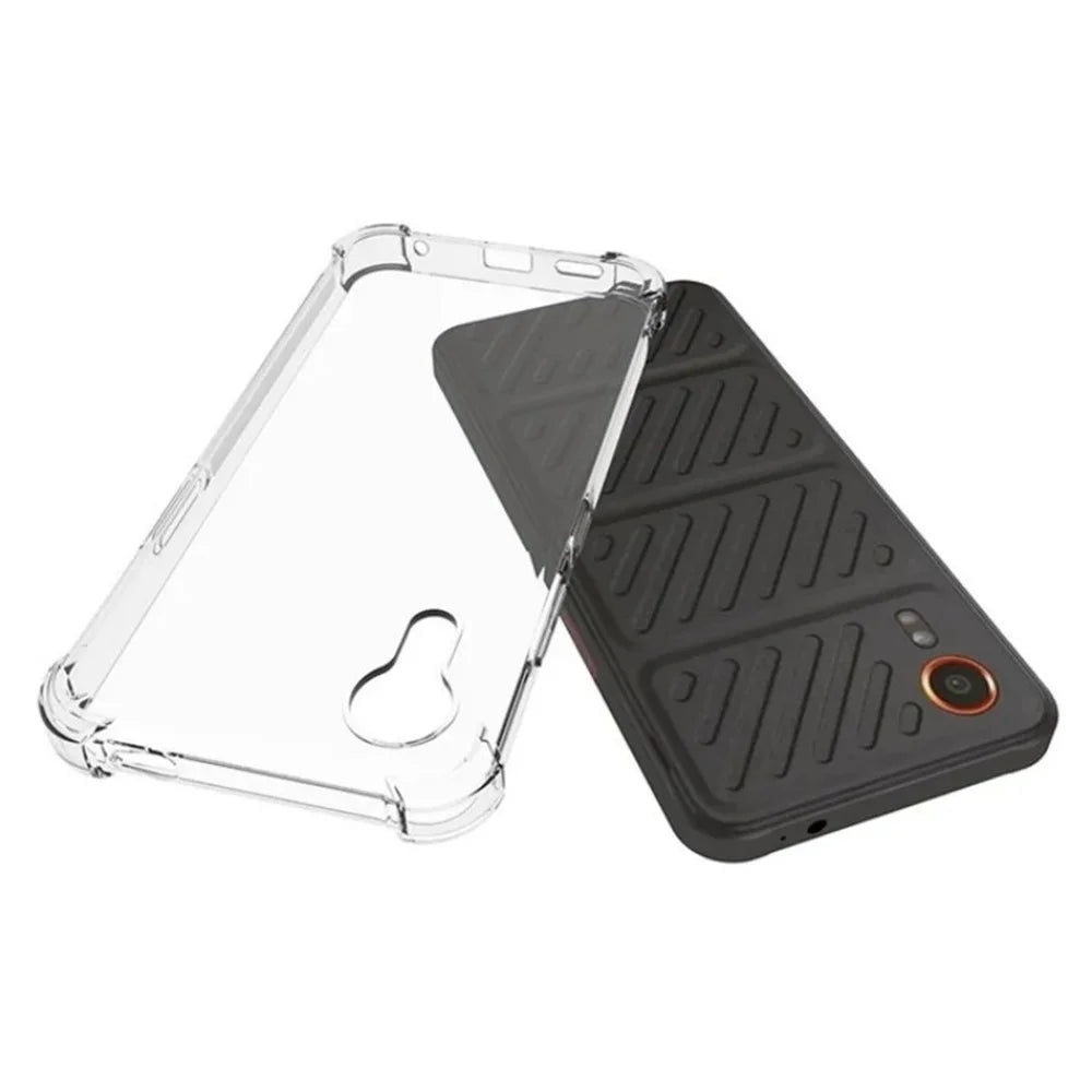 WANLONFENG For Samsung Galaxy Xcover7 Back Cover  TM Series 2.0mm Clear TPU Phone Case (Big Lens Hole) - Transparent - 2