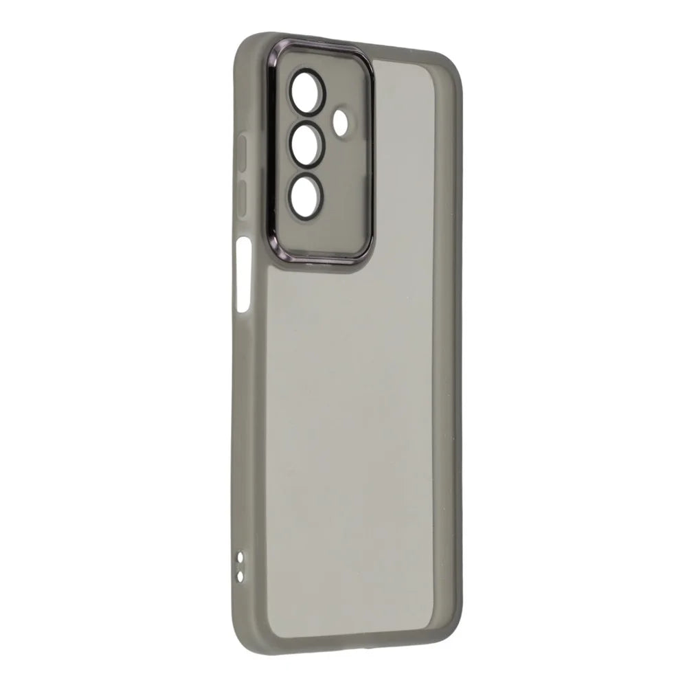 For Samsung Galaxy A18 5G / A18 4G / A17 5G / A17 4G / A26 5G Case Electroplated Camera Frame TPU Phone Cover - Transparent Black - 2