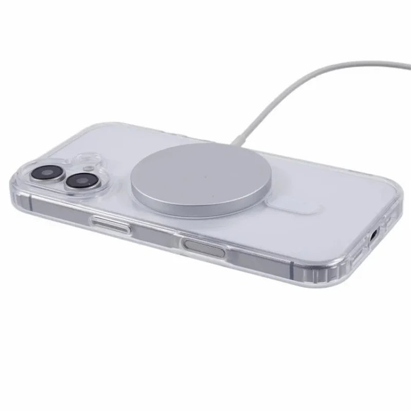 WANLONFENG For iPhone 16 Clear Case Compatible with MagSafe  LM2 Series Phone Cover (Big Lens Hole) - Transparent - 4