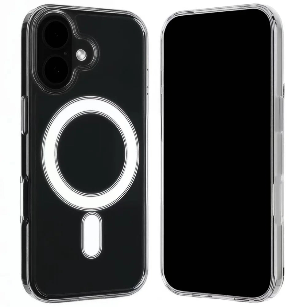 WANLONFENG For iPhone 17 Clear Case Compatible with MagSafe  LM2 Series Phone Cover (Big Lens Hole) - Transparent - 1