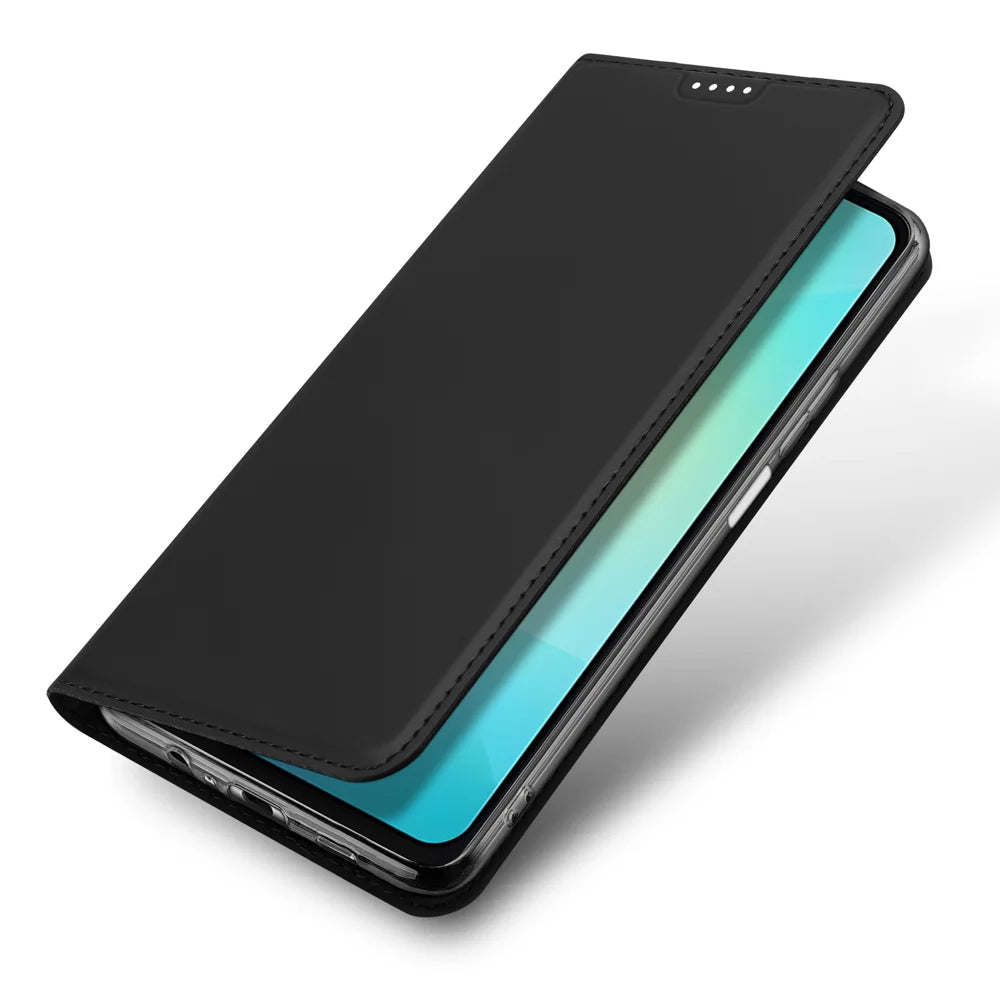 DUX DUCIS For Samsung Galaxy A07 4G / A07 5G / A08 4G / M07 / F07 / M17e / F70e Case  Skin Pro Series Leather Cover Card Holder - Black - 4