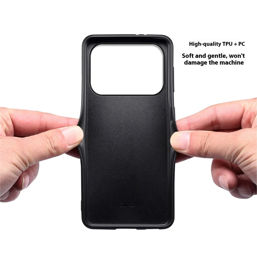 For iPhone 17 Pro Max Case Calf Texture Leather + PC + TPU Phone Cover - Green - 3