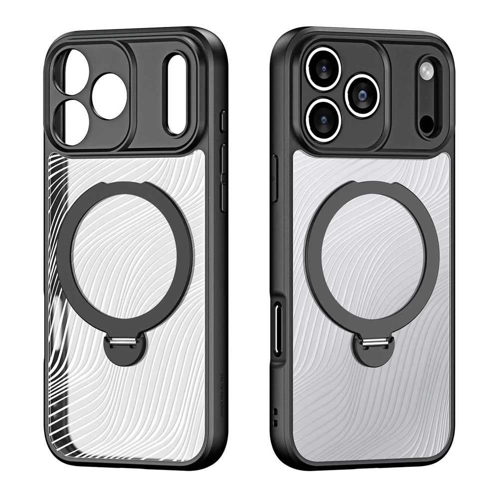 DUX DUCIS For iPhone 17 Pro Case with Kickstand  Aimo Series Compatible with MagSafe TPU+PC Phone Cover (REACH Certification) - Black - 2