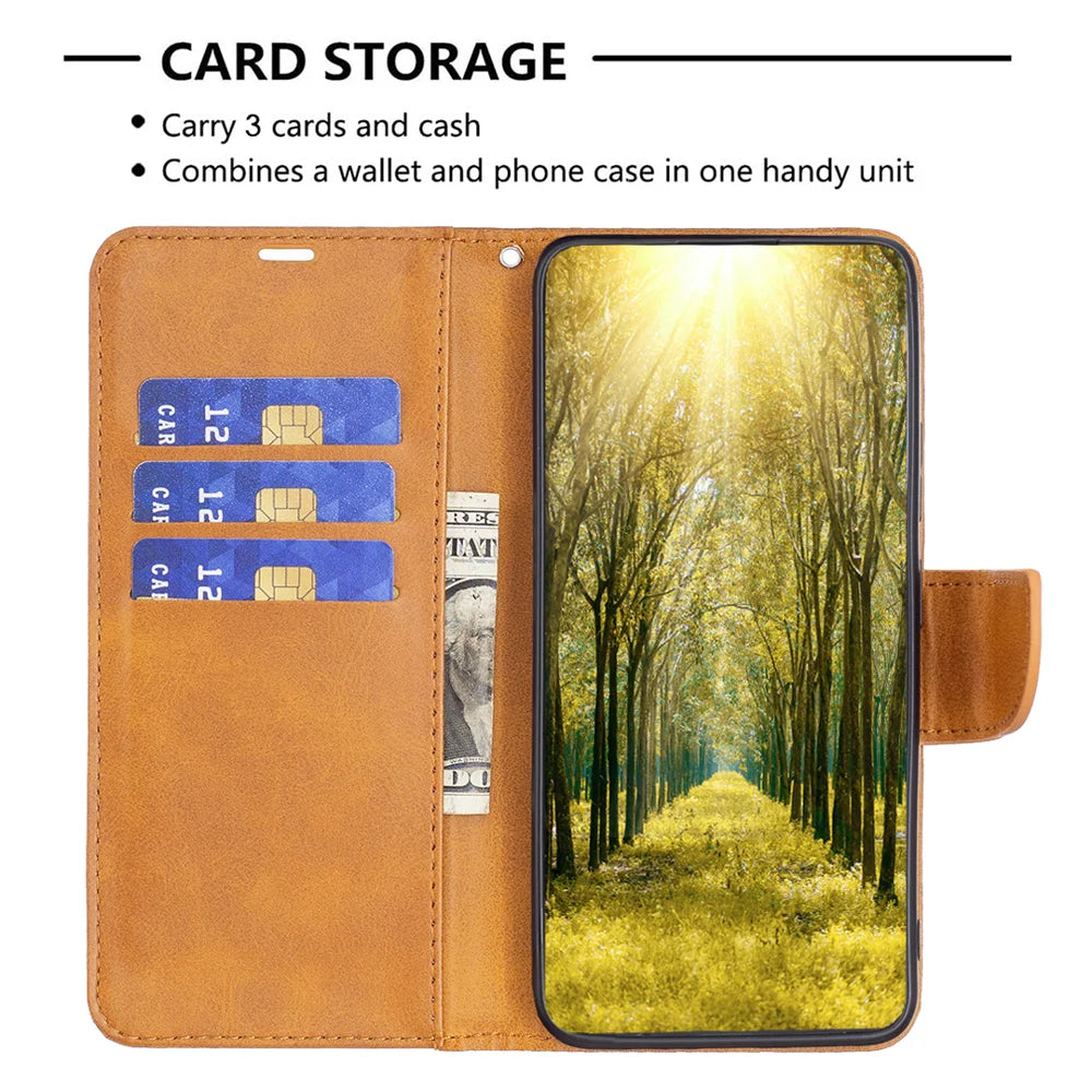 For iPhone 17 Case Shockproof PU Leather Cover with Wallet Card Slots - Yellow - 6