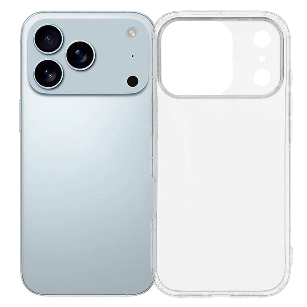 For iPhone 18 Pro Max / 17 Pro Max Case Transparent TPU Phone Back Cover Airbag Protection - 1