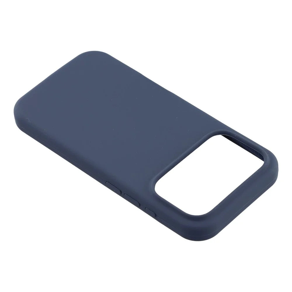 For iPhone 17 Pro Max Case Solid Silicone Shockproof Phone Back Cover - Dark Blue - 4