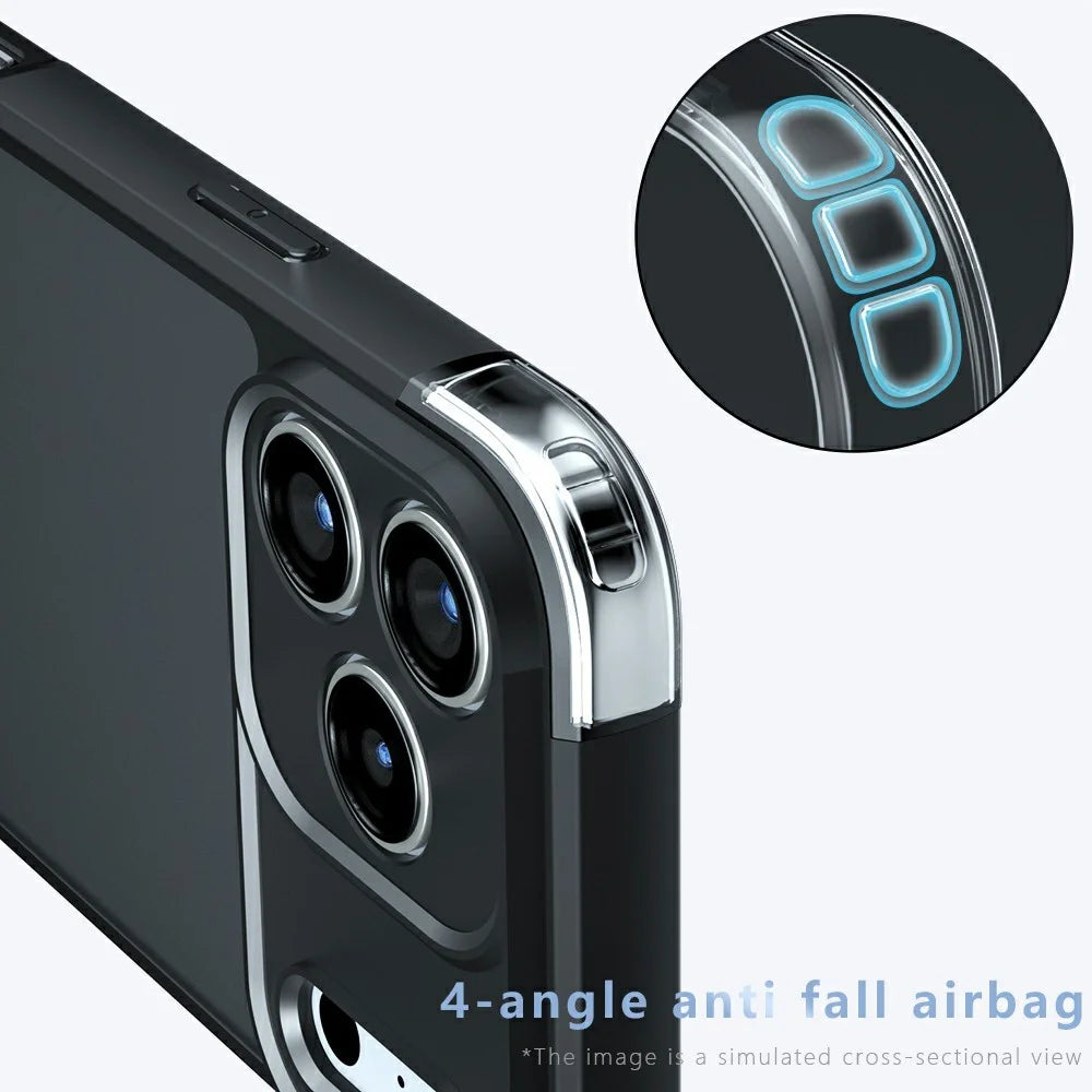 For iPhone 17 Pro Case TPU + PC Shockproof Clear Phone Cover - 3