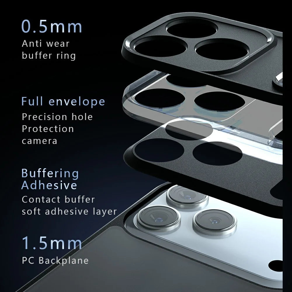 For iPhone Air Case TPU + PC Shockproof Clear Phone Cover - 6