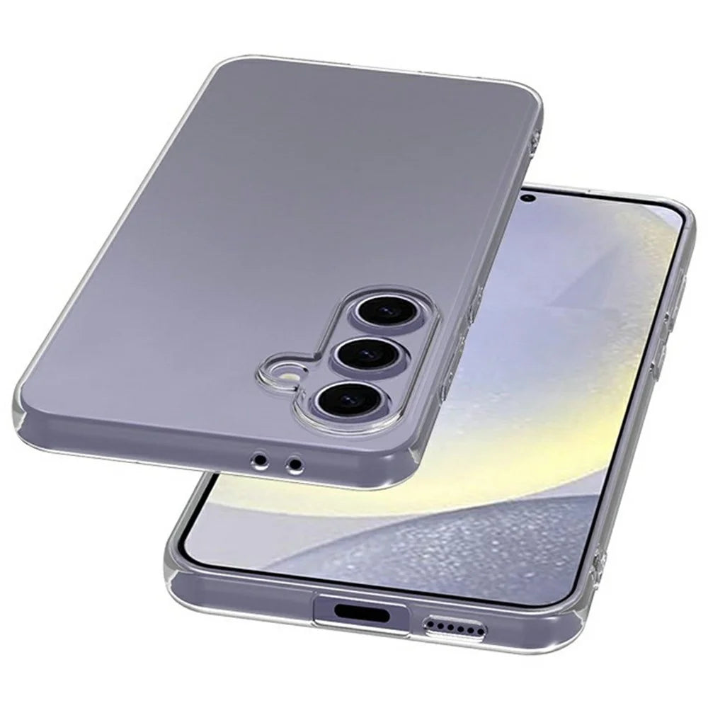 For Samsung Galaxy S25 FE Back Cover Ultra Thin Flexible TPU Clear Phone Case - 3