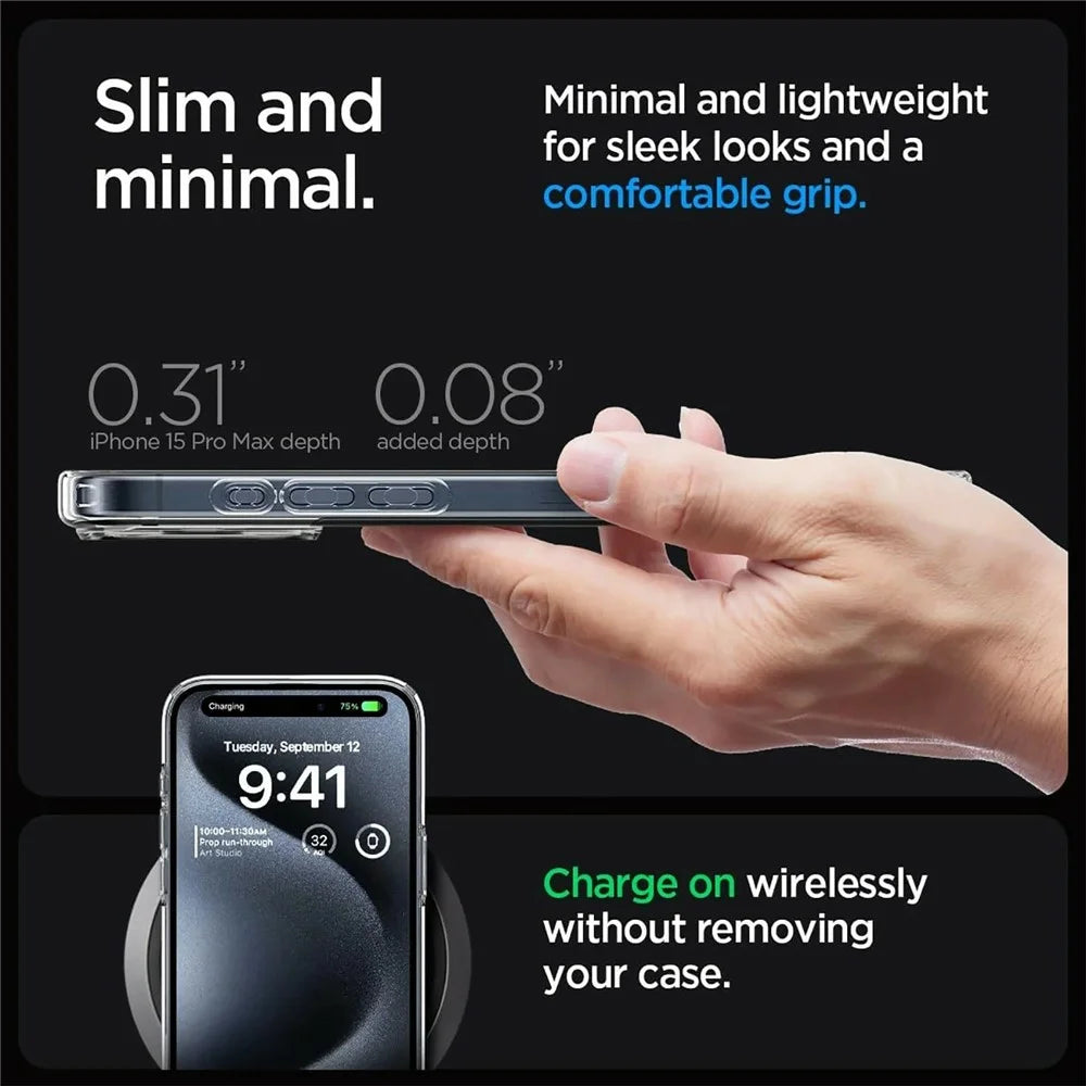 SHANWO For iPhone 17 Pro Clear Phone Case 1.5mm Shockproof TPU Mobile Back Cover - 2