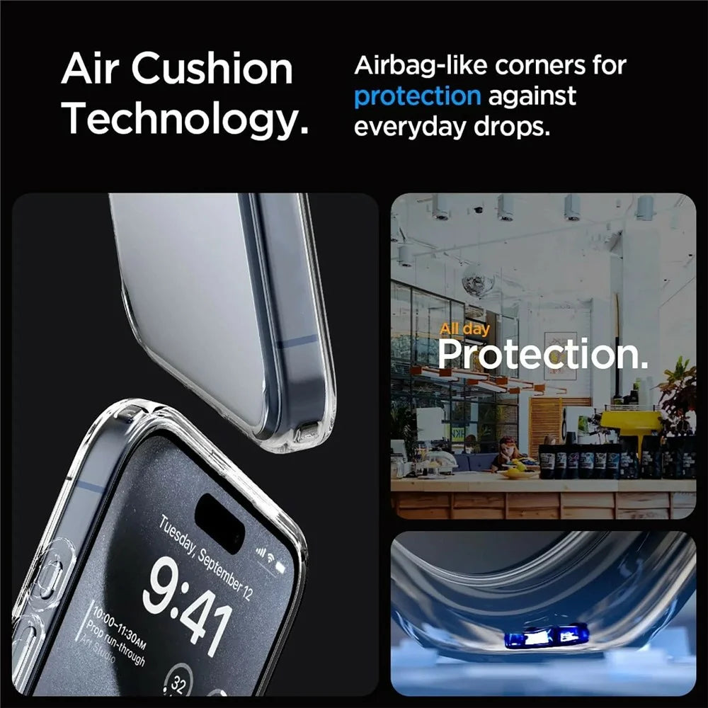 SHANWO For iPhone 17 Pro Clear Phone Case 1.5mm Shockproof TPU Mobile Back Cover - 3