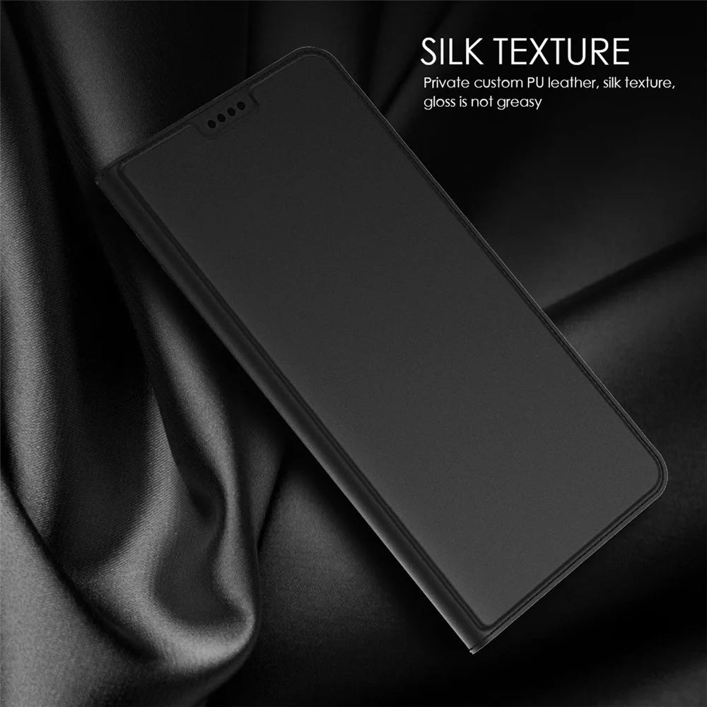 PU Leather + TPU Phone Cover For iPhone 14 Pro Max, Anti-scratch Flip Phone Case Stand with Card Holder - Black - 7
