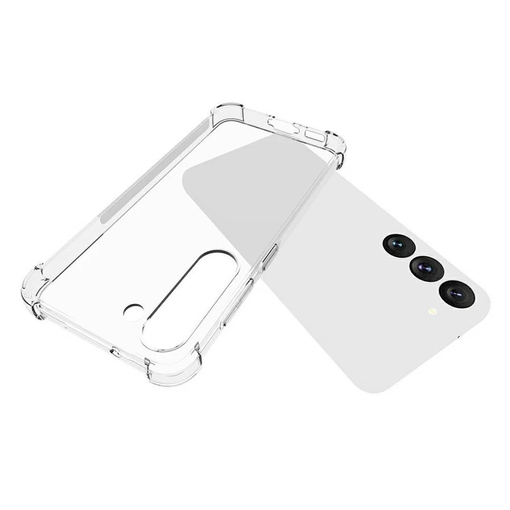 For Samsung Galaxy S23 Reinforced Corner Soft TPU Case Non-slip Transparent Phone Back Cover - 3