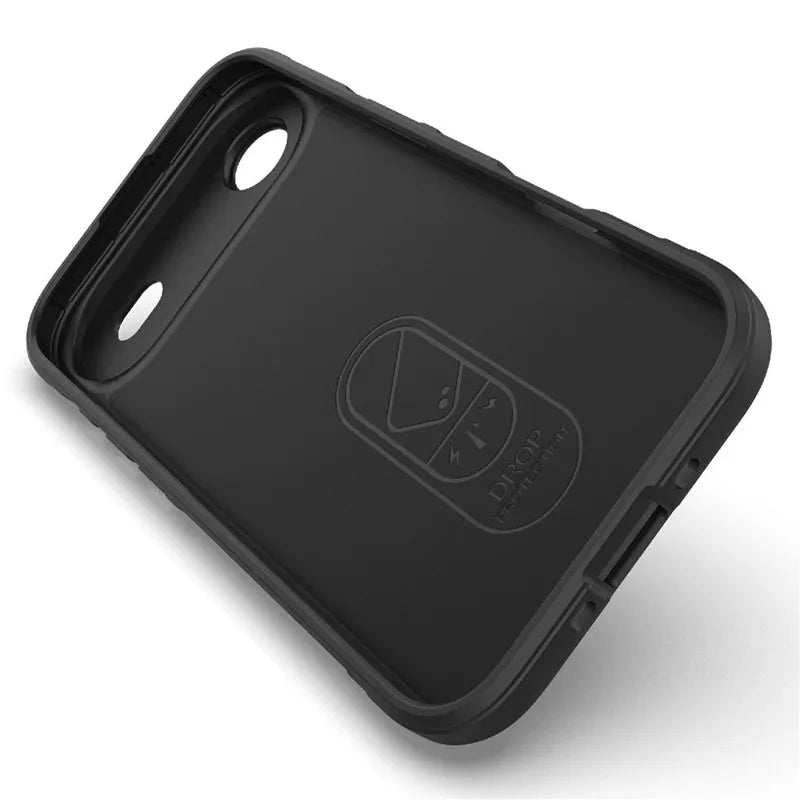 WANLONFENG For iPhone Air TPU Case  HD Series Anti Slip Phone Cover with Tempered Glass - Black - 4