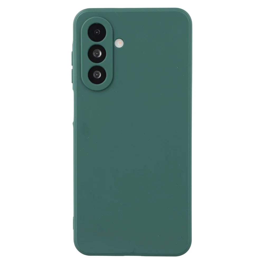 For Samsung Galaxy A18 5G / A18 4G / A17 5G / A17 4G Case Precise Cutouts Straight Edge TPU Shockproof Phone Cover - Army Green - 1