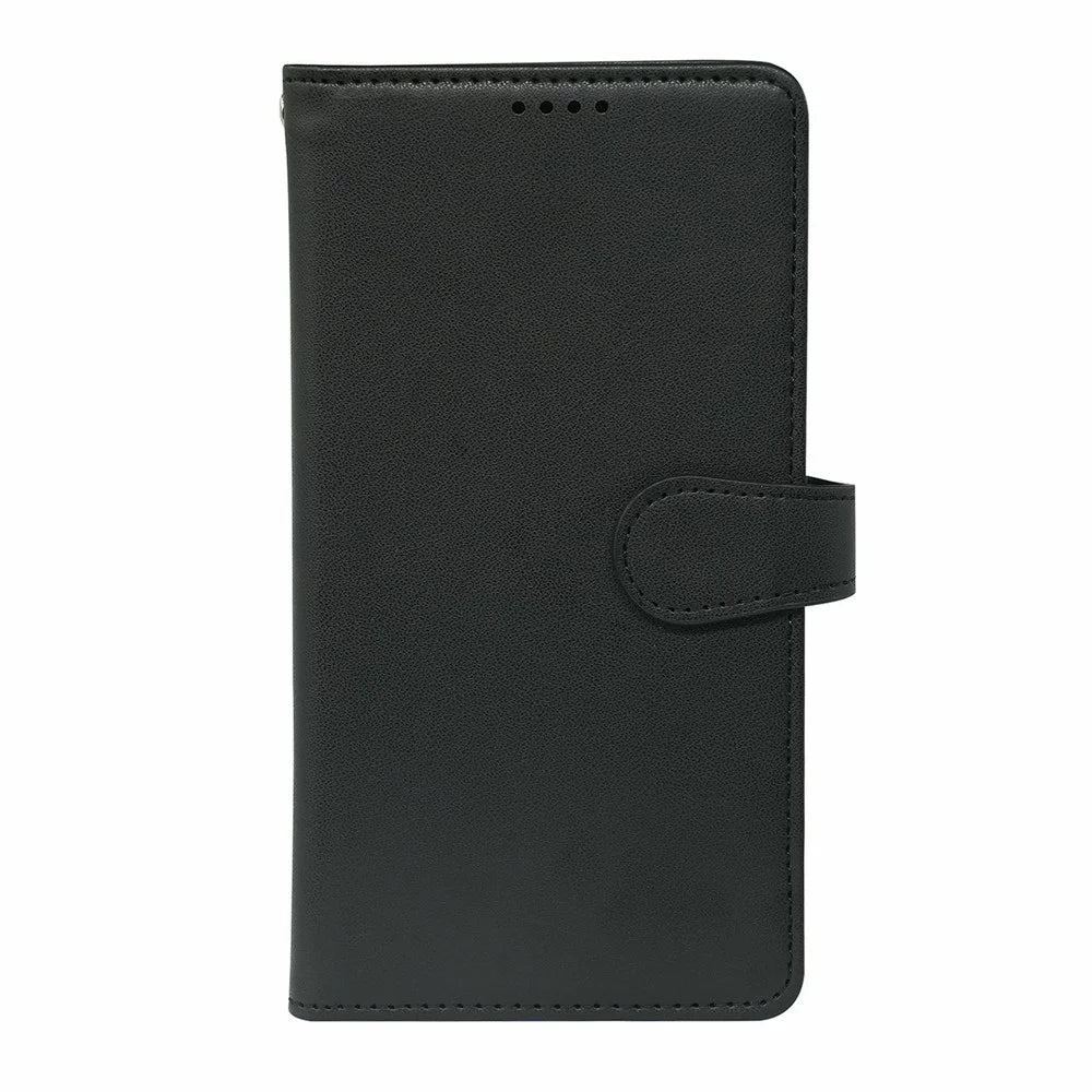 For Samsung Galaxy S25 FE Case with 9 Card Slots PU Leather Stand Phone Cover - Black - 6