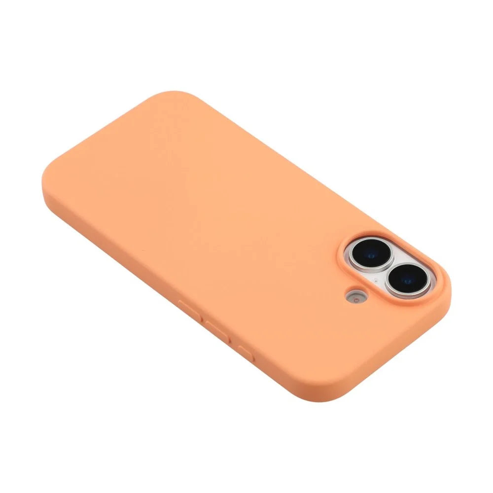 X-LEVEL For iPhone 17 Case Soft TPU Anti Scratch Fiber Lining Phone Cover - Orange - 5