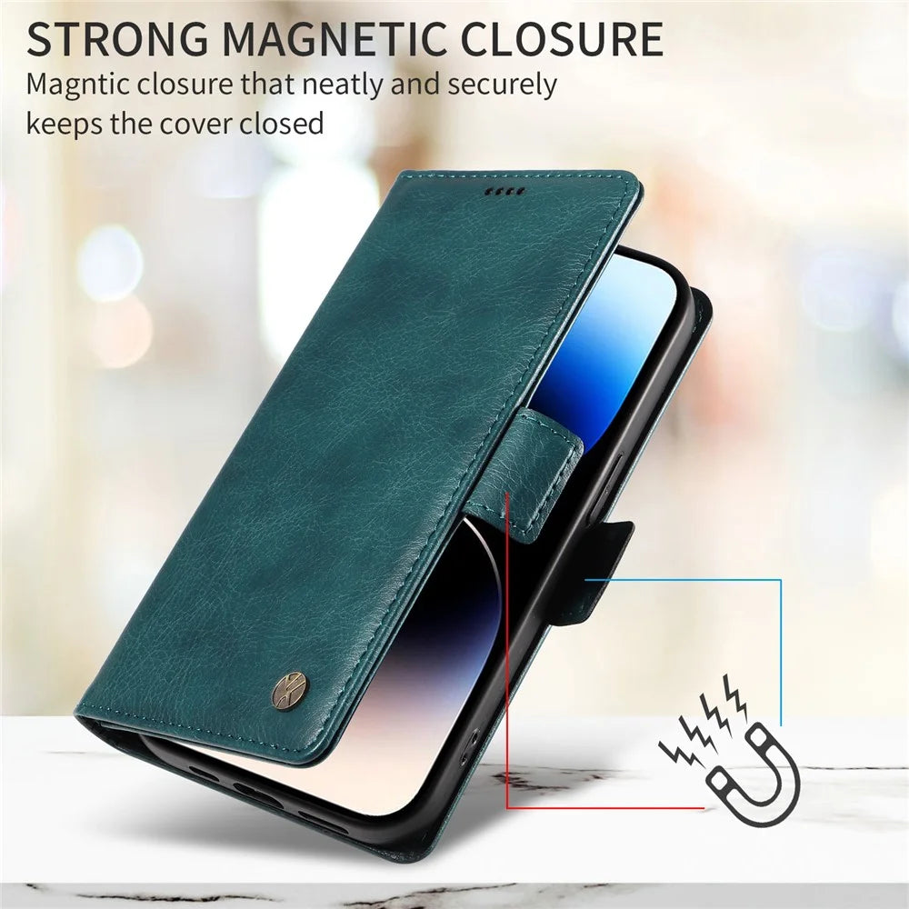 YIKATU For iPhone 18 Pro / 17 Pro Case  YK-007 Litchi Texture PU Leather Wallet Phone Cover - Blue - 4