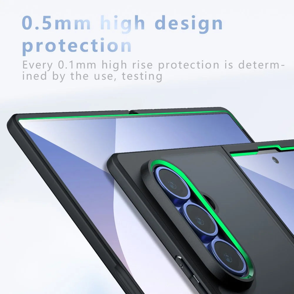 For Samsung Galaxy Z Fold5 5G Case TPU + PC Shockproof Clear Phone Cover - 4