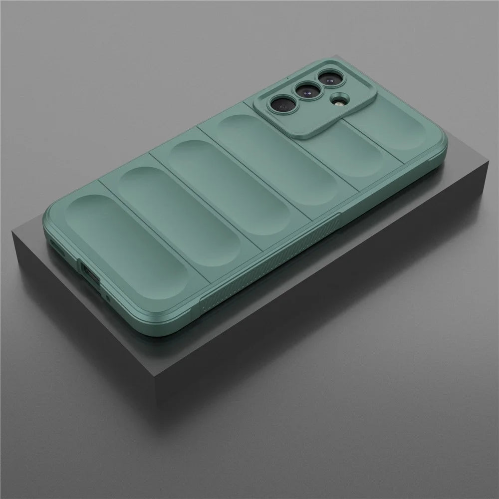 For Samsung Galaxy M36 5G Case Anti-Drop Soft TPU Rugged Phone Back Cover - Green - 6