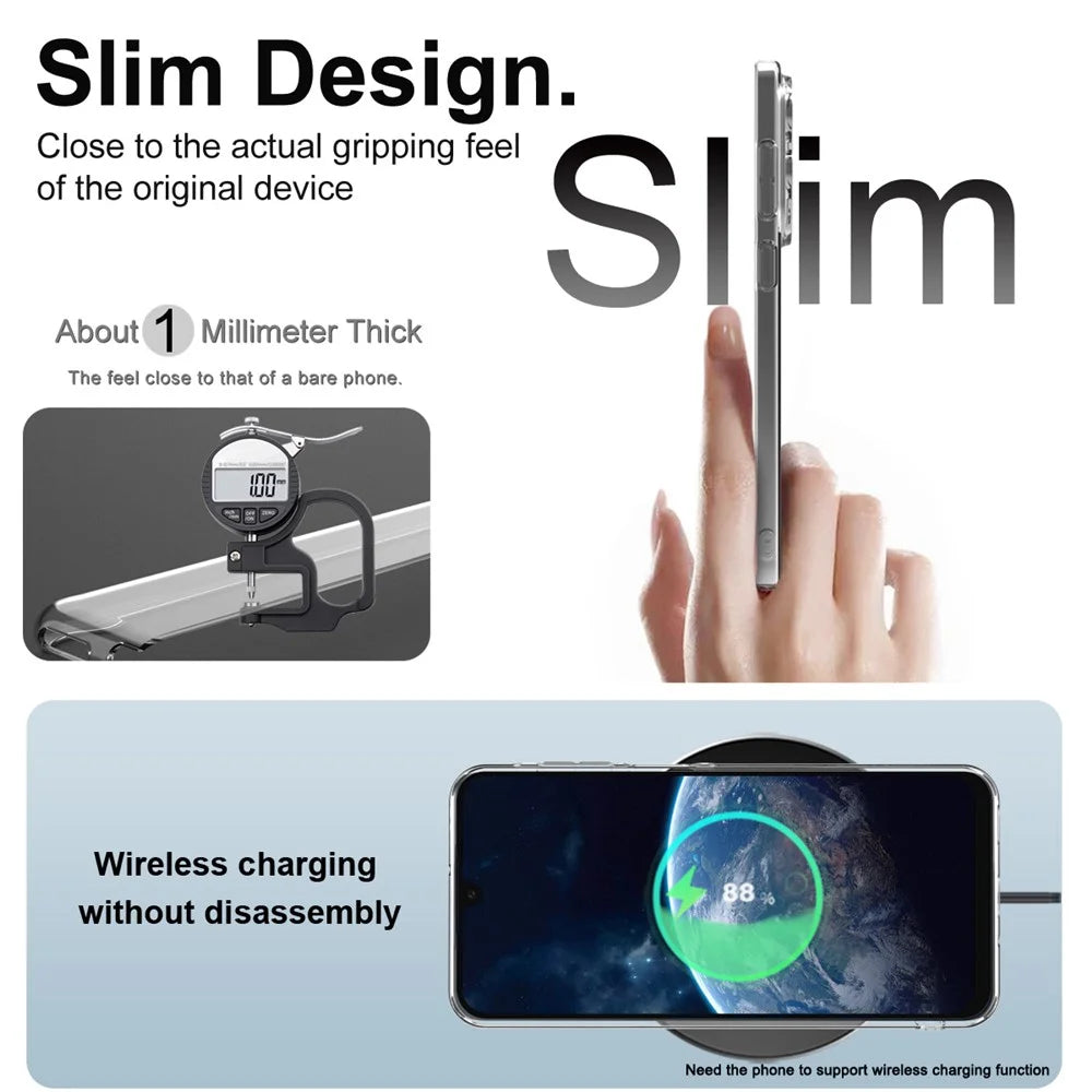 IMAK UX-5 Series For Samsung Galaxy A17 5G / A17 4G Case Shockproof TPU Clear Slim Back Shell - 5