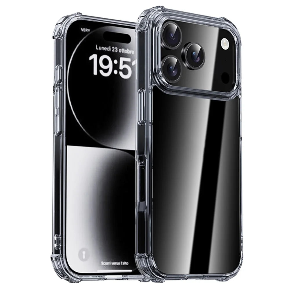 IPAKY For iPhone 17 Pro Max Case Four Corner Shockproof Clear Phone Back Cover - 1