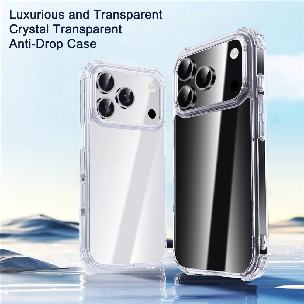 IPAKY For iPhone 17 Pro Max Case Four Corner Shockproof Clear Phone Back Cover - 2