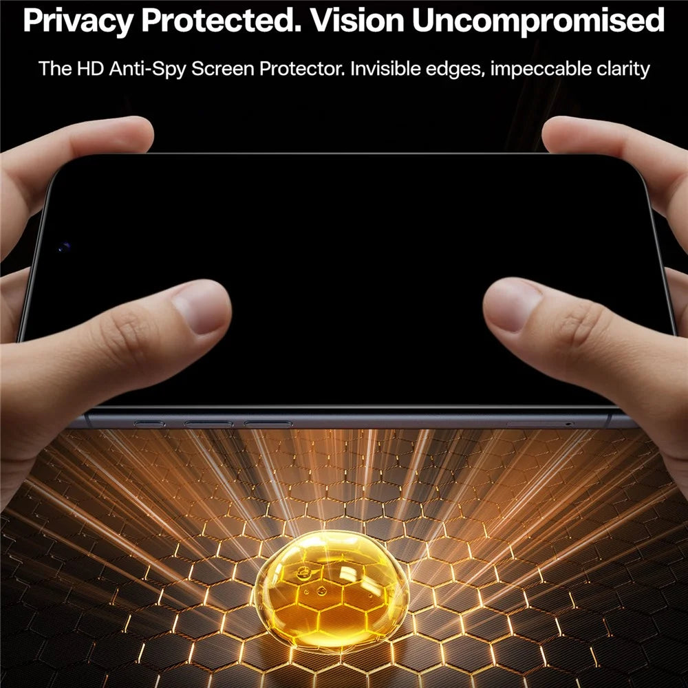TORRAS Glassgo For iPhone 17 Anti Spy Screen Protector Tempered Glass Private Film with Auto-Align Frame - 6