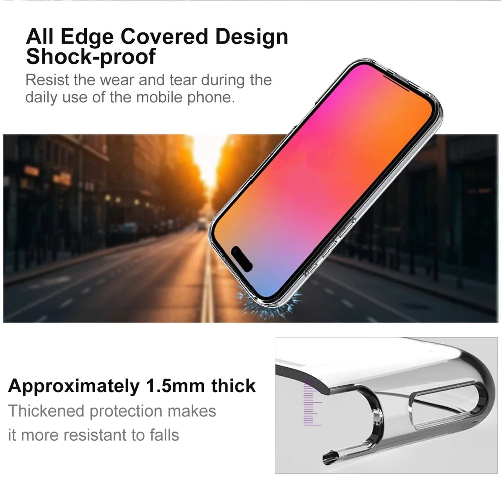 IMAK UX-10 Series For iPhone 17 Clear Phone Case Soft TPU Mobile Back Cover - 4