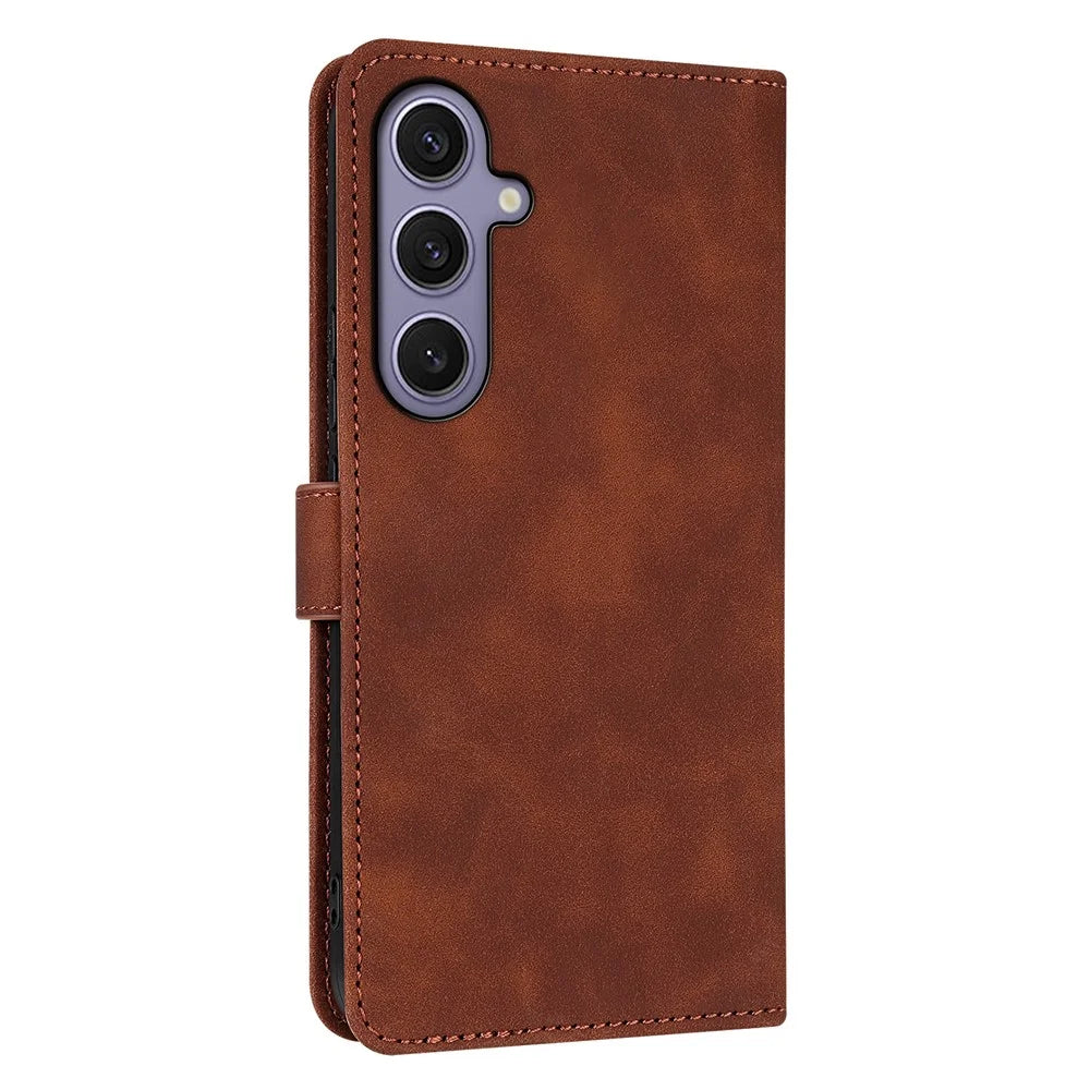 AZNS For Samsung Galaxy A18 5G / A18 4G / A17 5G / A17 4G / A26 5G Case PU Leather Wallet Phone Cover - Brown - 7