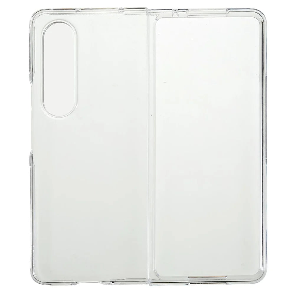 For Samsung Galaxy Z Fold4 5G Ultra Thin Anti-scratch Folding Phone Case Transparent Hard PC Protective Cover - 1