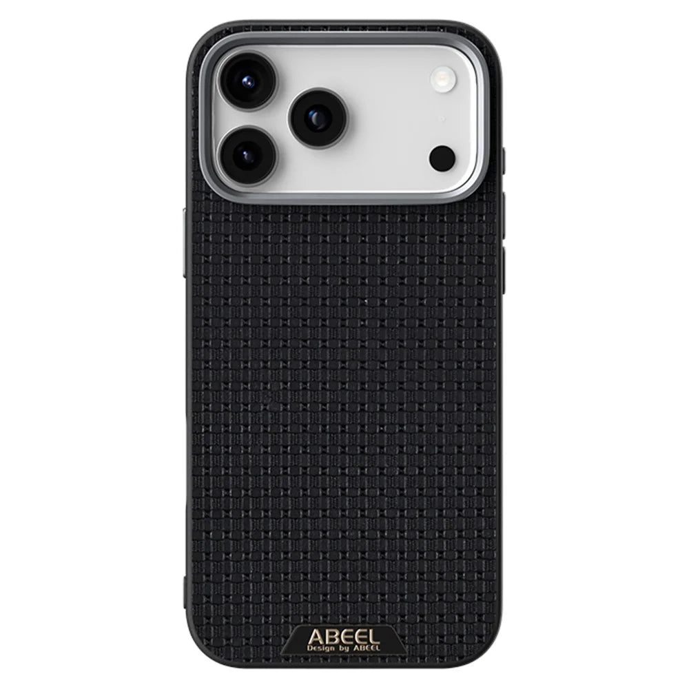 ABEEL For iPhone 18 Pro Max / 17 Pro Max Case Compatible with MagSafe Textured Micro-Embossing Back Cover - Black - 2