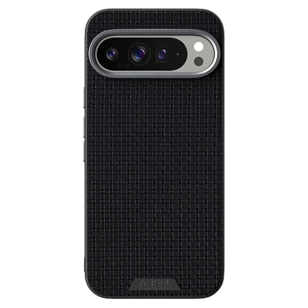 ABEEL For Google Pixel 9 Pro XL Magnetic Case Textured Micro-Embossing Back Cover - Black - 2