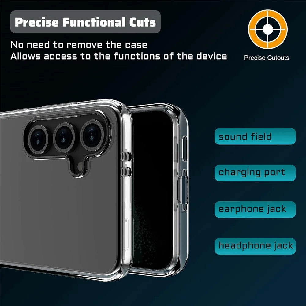For Samsung Galaxy A18 5G / A18 4G / A17 5G / A17 4G Clear TPU Anti-Scratch Phone Case + 2.5D Arc Edge Screen Protector - 4