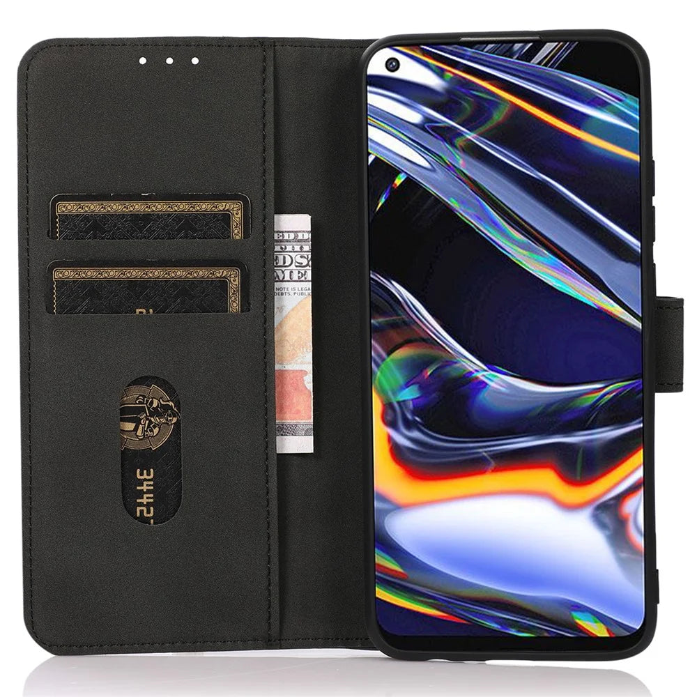 KHAZNEH For OnePlus Nord CE5 5G  /  Ace 5 Racing 5G Case PU Leather Wallet Stand Phone Cover - Black - 2