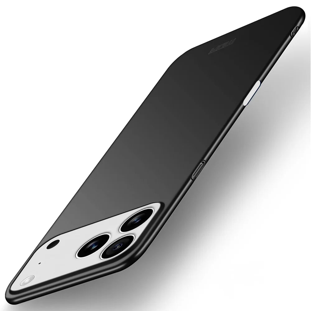 MOFI For iPhone 17 Pro Max Phone Case  Shield Matte Series Ultra Slim PC Protective Cover - Black - 1