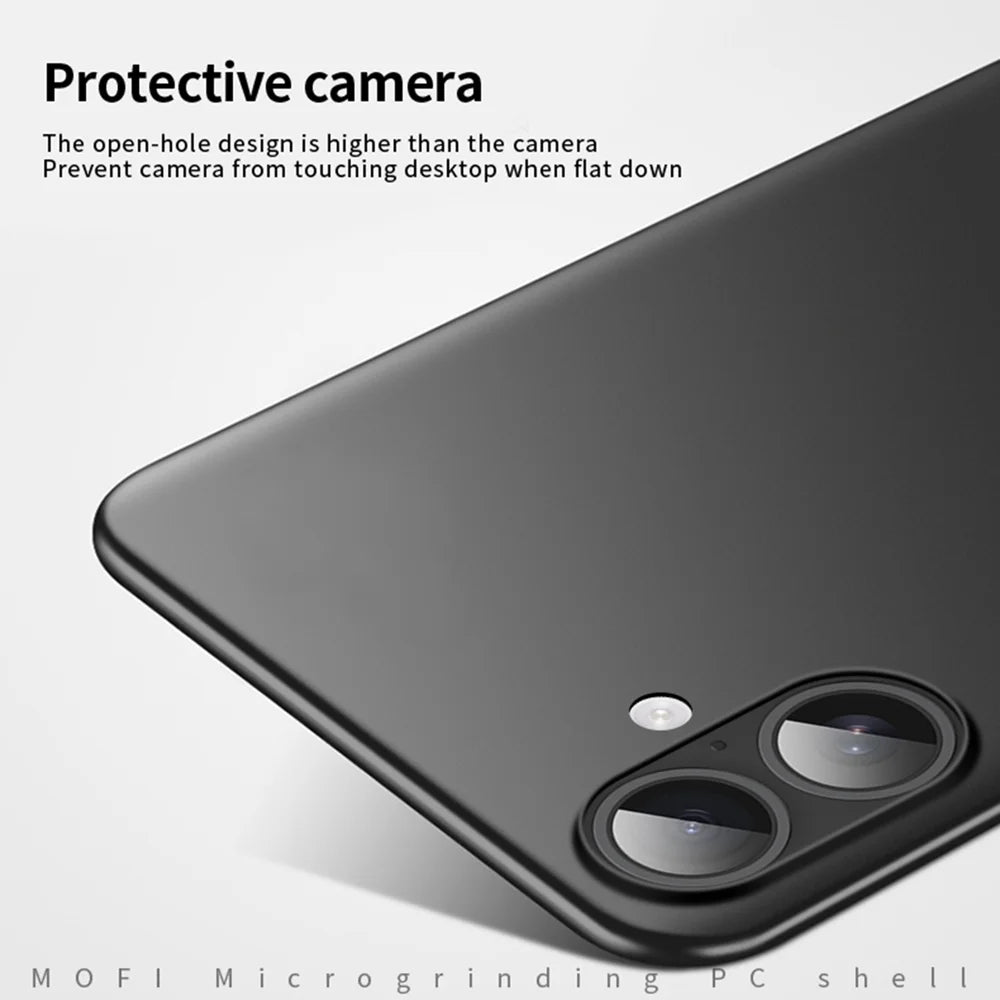 MOFI For iPhone 17 Phone Case  Shield Matte Series Ultra Slim PC Protective Cover - Black - 3