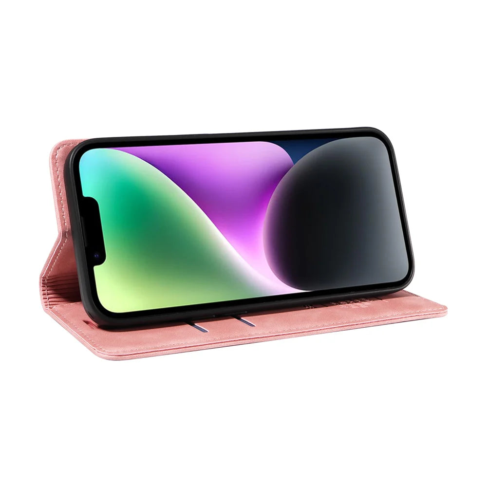 BETOPNICE For OnePlus Ace 5 Racing 5G / OnePlus Nord CE5 5G Case  Magnetic Closure RFID Blocking Wallet Stand Leather Phone Cover - Pink - 7