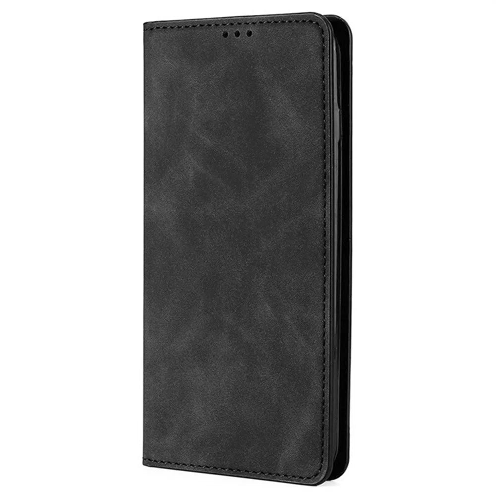 For Realme C71 4G Case Card Holder PU Leather Magnetic Closing Phone Cover - Black - 7
