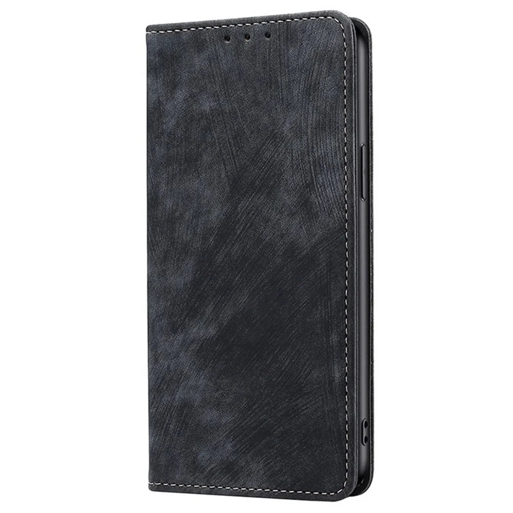 For Samsung Galaxy A36 5G Case RFID Blocking Wallet Foldable Stand Leather Phone Cover - Black - 6